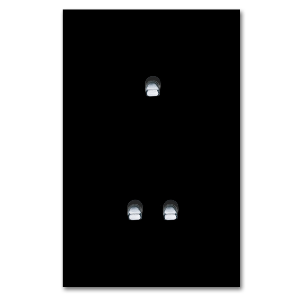 Toggle switch metal matte black chrome 3 gang 2 way. Square Series