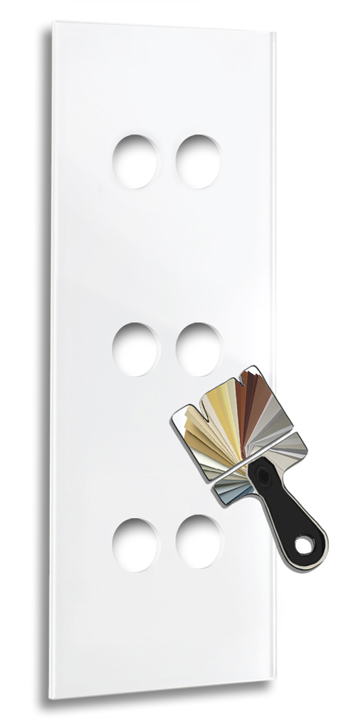 Cache d'interrupteur rétro CAMBRIDGE pour levier à bascule - aspect verre six fois. En couleur Farrow & Ball.