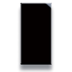 Couverture aveugle / remplissage des espaces. De faible largeur. Noir brillant.