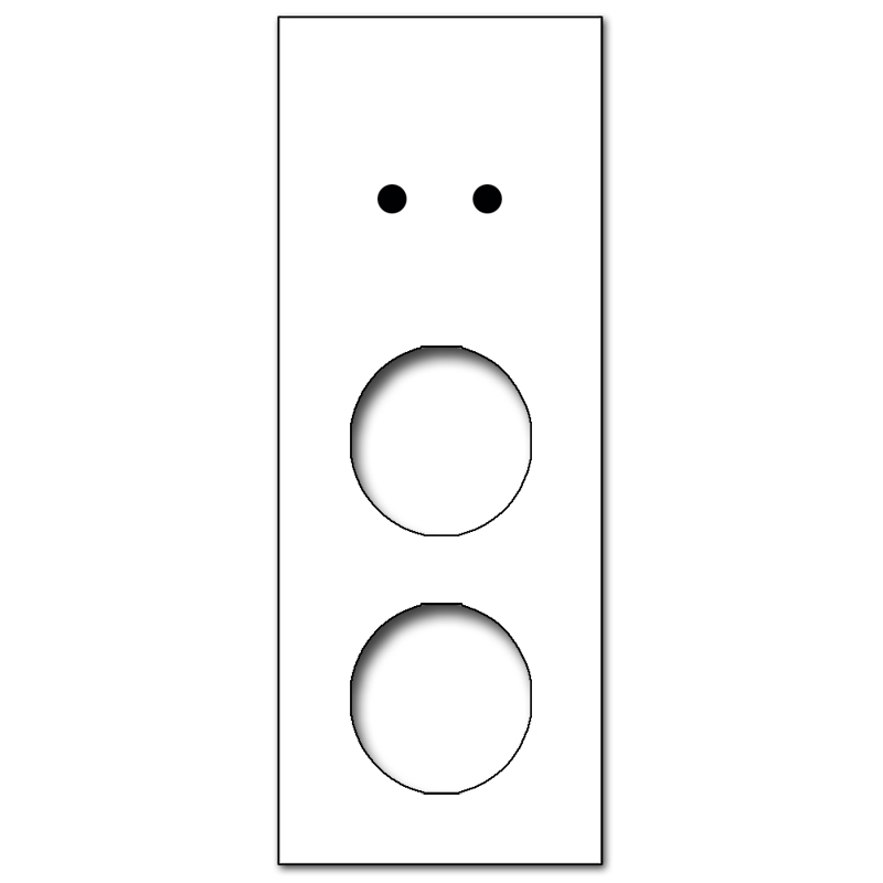 Retro voorpaneel in glaslook. CAMBRIDGE