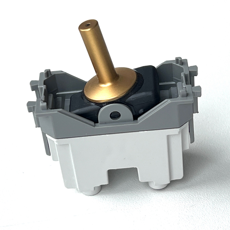 YORK push-button insert with toggle lever. Brass.