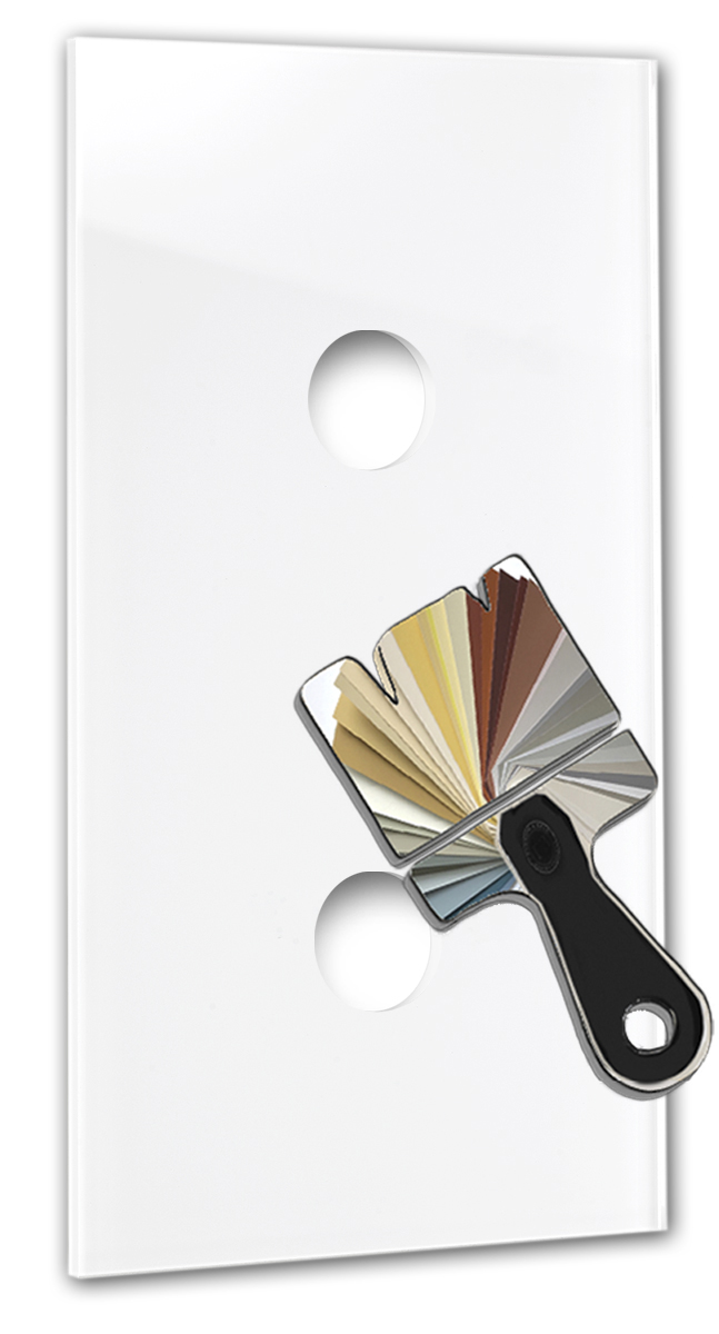 Retro voorpaneel in glaslook. CAMBRIDGE