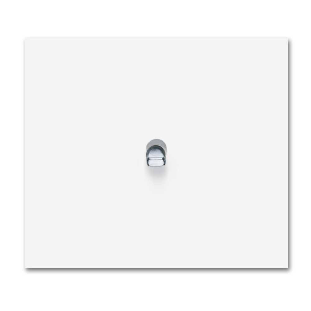 Retro toggle switch metal matte white 1 gang silver Square Series