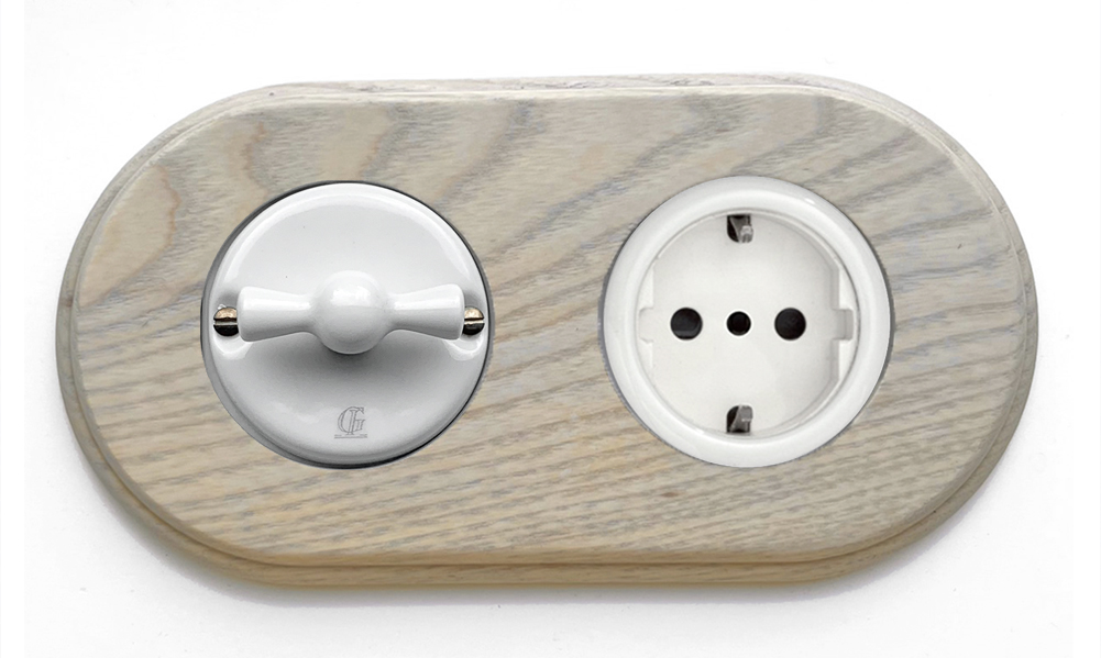 Porcelain Retro Rotary Switch Changeover Switch VDE