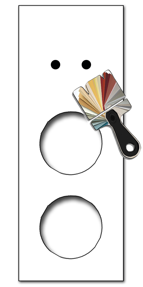 Retro voorpaneel in glaslook. CAMBRIDGE