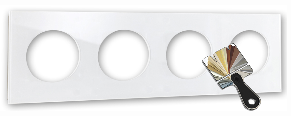 Frame MAXIM with 4 round cutouts. RAL color. ROHDE+ROHDE