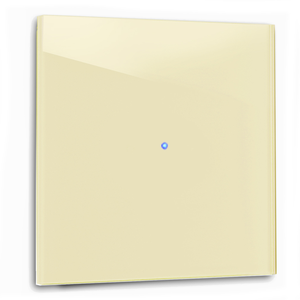 Commutateur d'éclairage tactile 1 fois Farrow Ball 68 Dorset optique verre 230V changeant Jaune