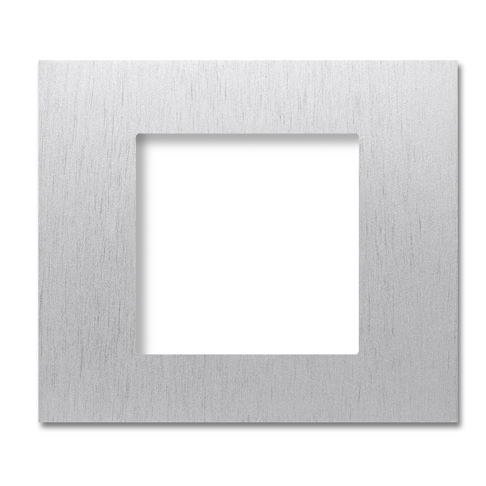 Accessory frame for JUNG inserts Aluminum metal Square series