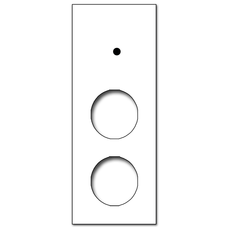 Retro voorpaneel in glaslook. CAMBRIDGE