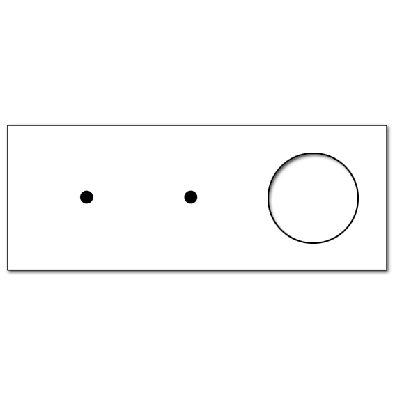 Retro voorpaneel in glaslook. CAMBRIDGE