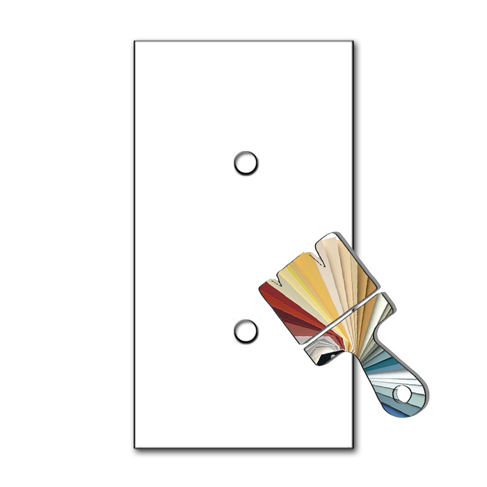 Placa YORK en color Farrow & Ball efecto cristal 2 elementos vertical ROHDE+ROHDE