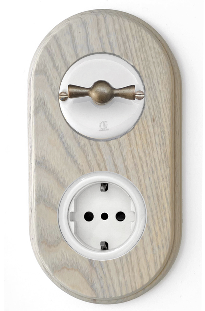 Porcelain Retro Rotary Switch Changeover Switch VDE