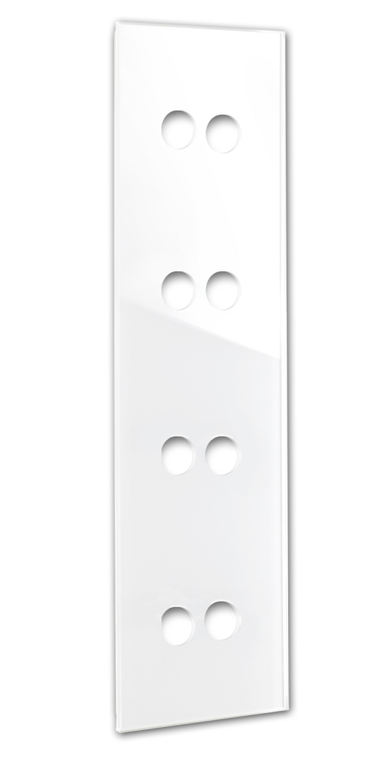 Cache CAMBRIDGE pour culbuteurs - aspect verre huit fois. Blanc