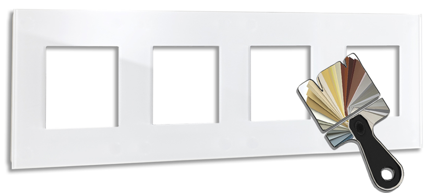 Frame MAXIM with 4 cutouts. Little Greene color. ROHDE+ROHDE