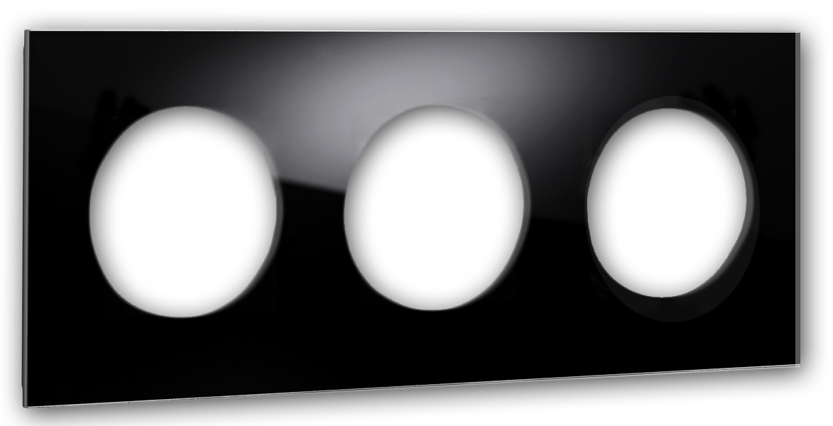 Glass-look frame. MAXIM