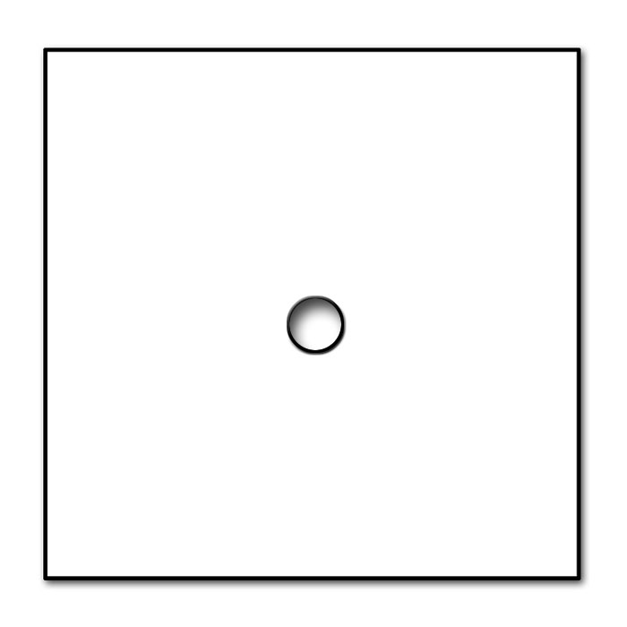 Plaque YORK blanc effet verre 1 poste ROHDE+ROHDE