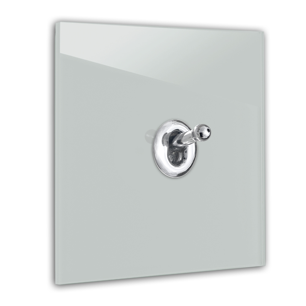 Interrupteur rétro 1 fois Farrow 85 oval room optique verre 230V Inverseur Bleu