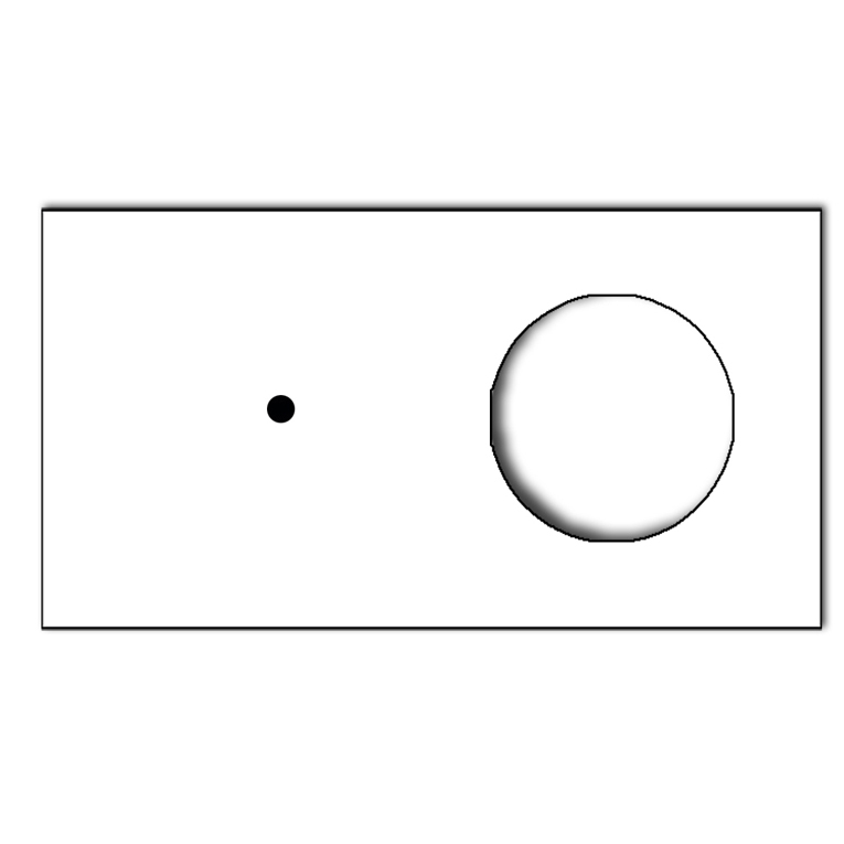 Retro voorpaneel in glaslook. CAMBRIDGE