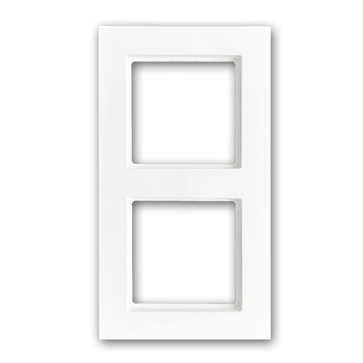 Telaio con 2 aperture. Serie JUNG A. Bianco alpino A 5582 BF WW