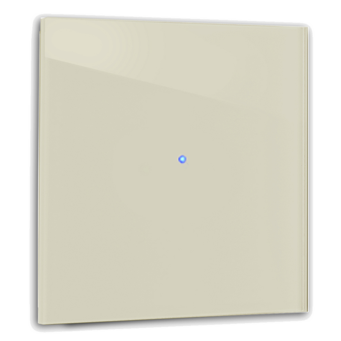 Interrupteur tactile 1 fois Farrow Ball 4 old white optique verre 230V changeant Beige