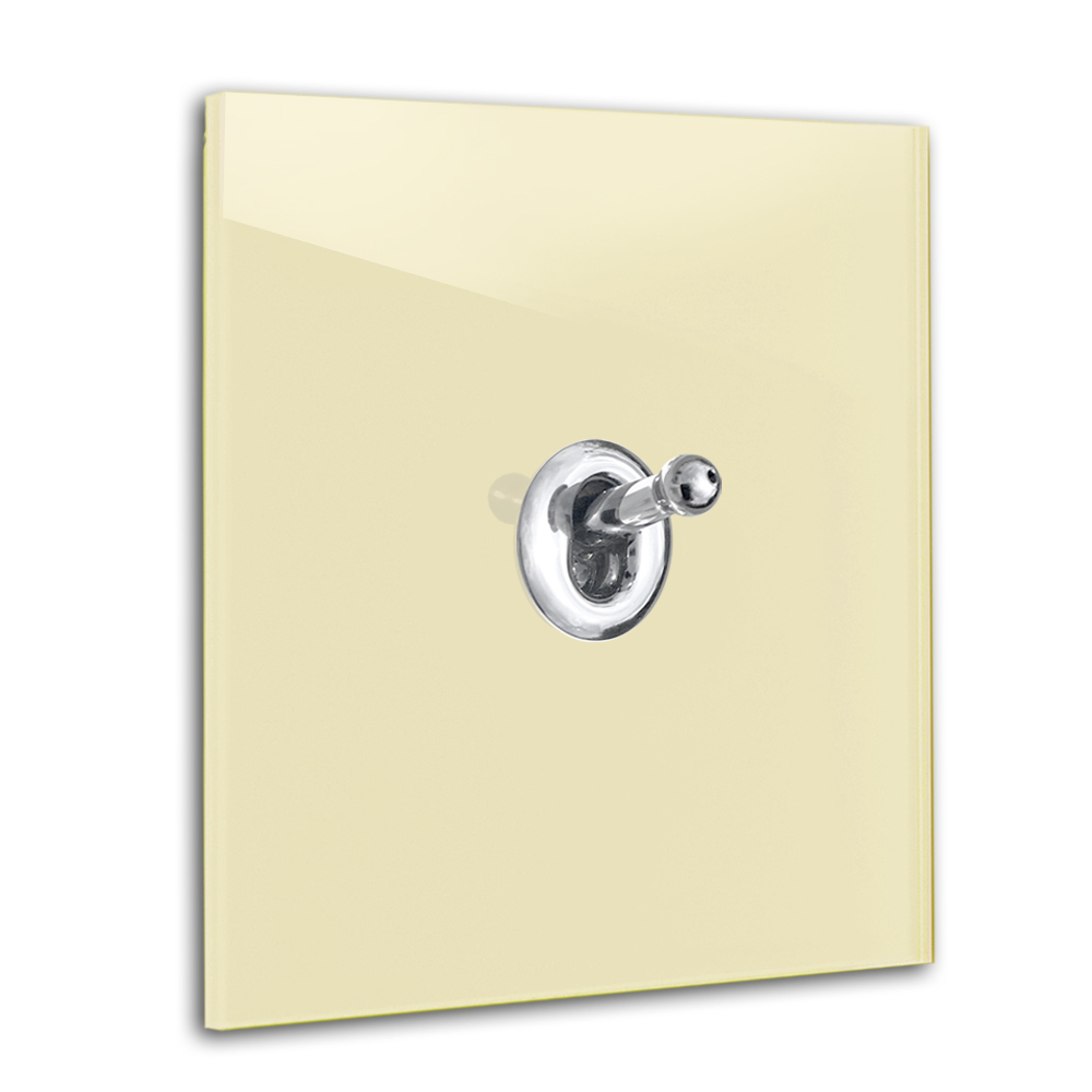 Interrupteur rétro 1 fois va-et-vient 230V Farrow 68 Dorset optique verre Jaune