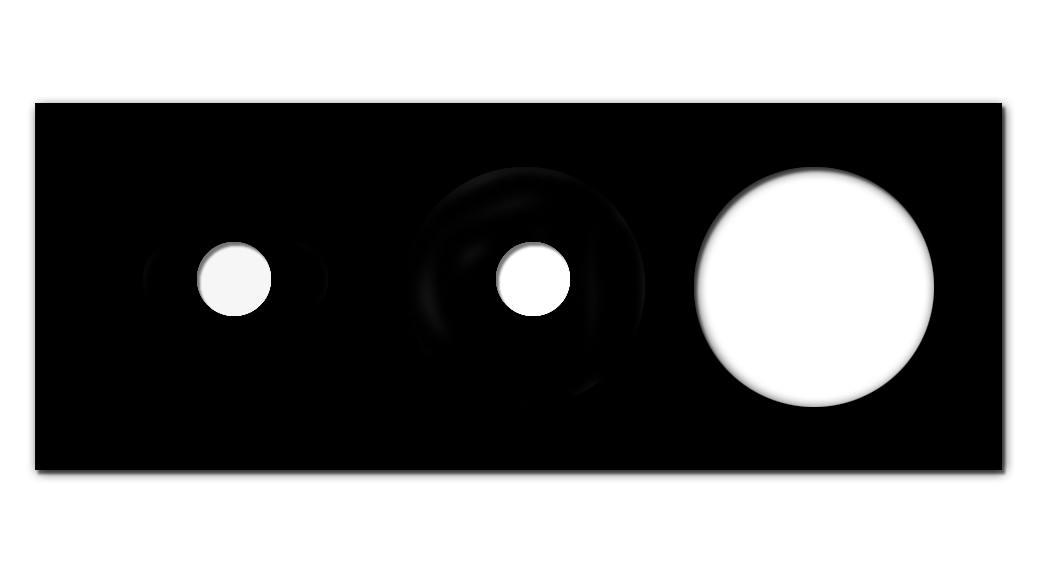 Retro voorpaneel in glaslook. CAMBRIDGE