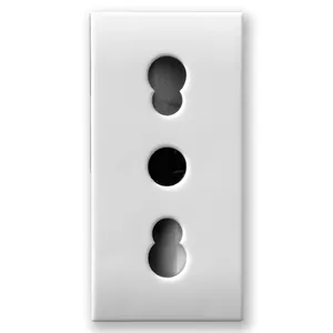 SOCKET DOMUS - white  2P+E 10/16A ITA.STD  1M
