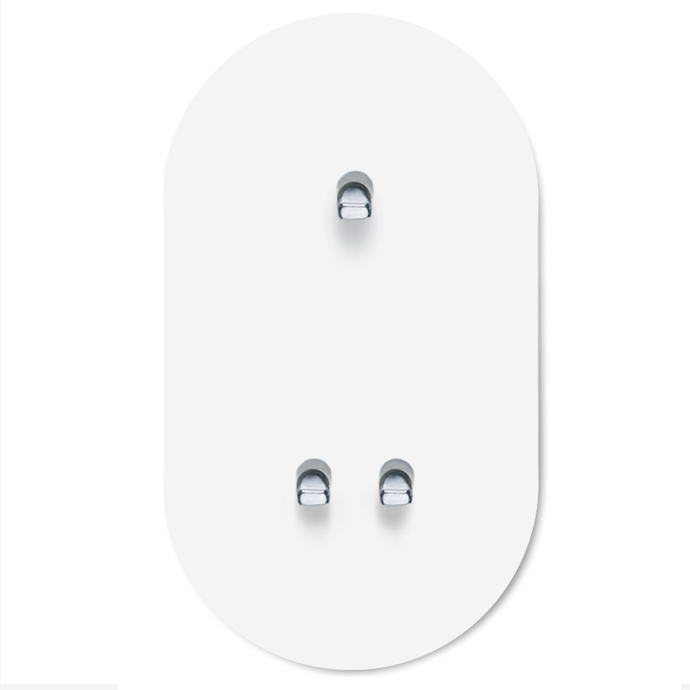 Toggle switch metal matte white chrome 3 gang 2 way. Round Series