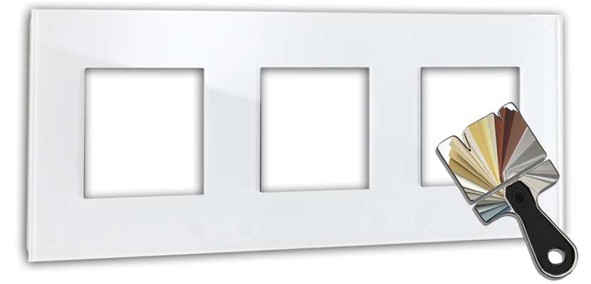 Frame MAXIM with 3 cutouts. RAL color. ROHDE+ROHDE