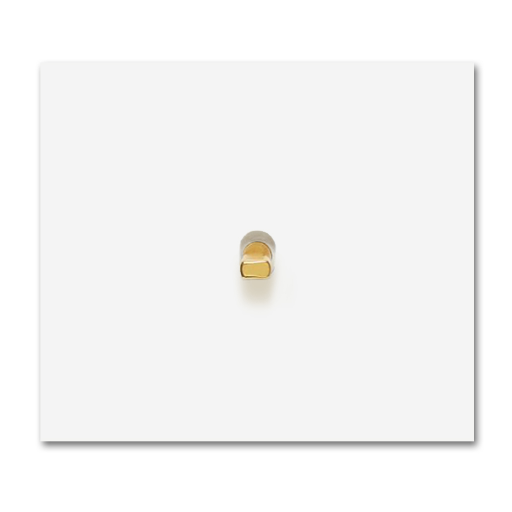 Retro toggle switch metal matte white 1 gang gold Square Series