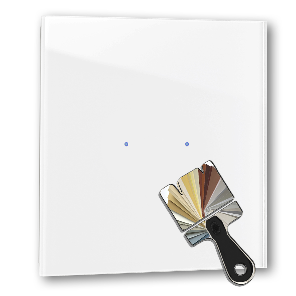 Aanraakschakelaar in RAL-kleur glaslook 230V