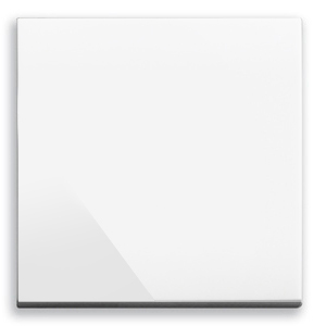 Insert d'interrupteur ON/OFF/CHANGE avec bascule large. Blanc brillant