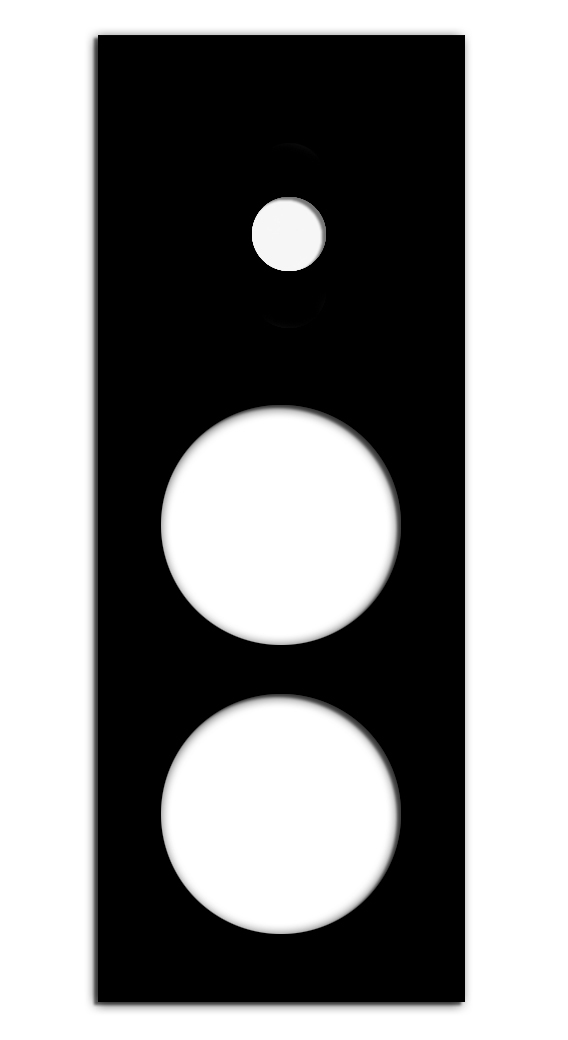 Retro voorpaneel in glaslook. CAMBRIDGE