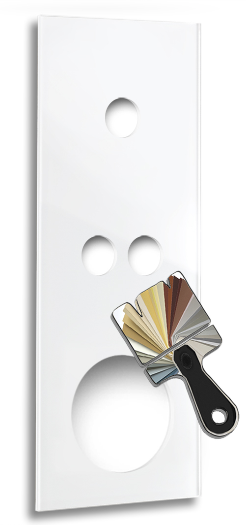 Retro voorpaneel in glaslook. CAMBRIDGE